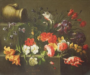Virágok a párkányon, 1665